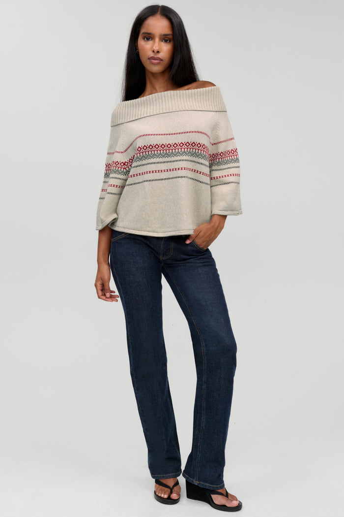Adams Cotton Knit Poncho - Taos