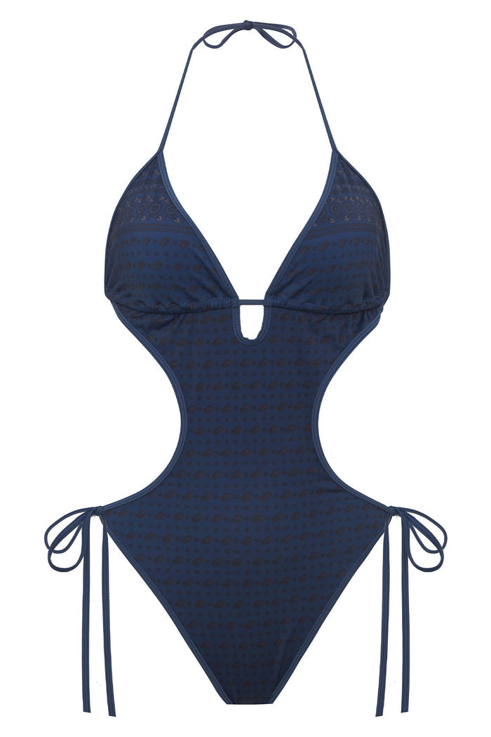 Adriana Monokini One Piece Swimsuit Indigo Dusk