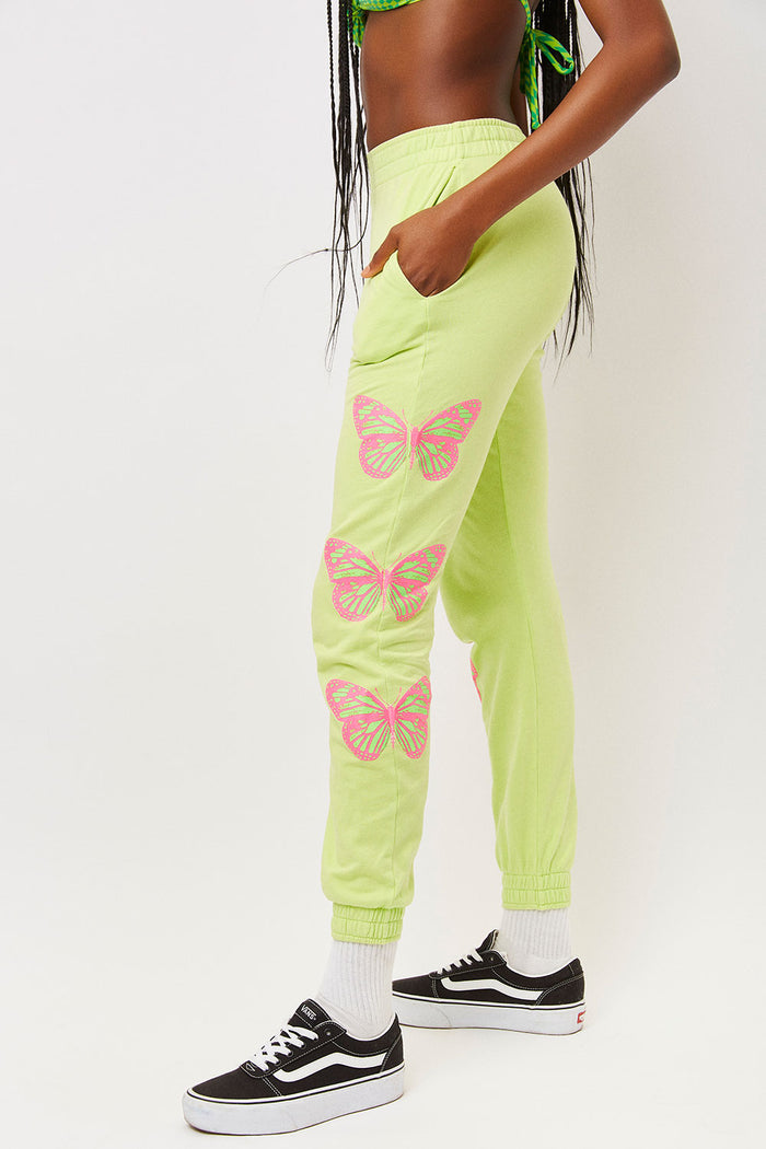 Aiden Grass Butterfly Slim Fit Sweatpant