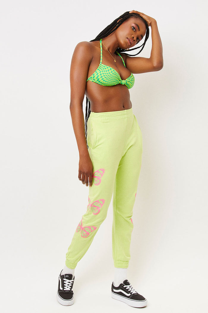 Aiden grass butterfly slim fit sweatpant