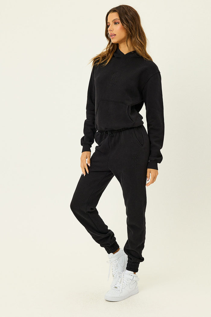 Aiden Black Oversized Hoodie