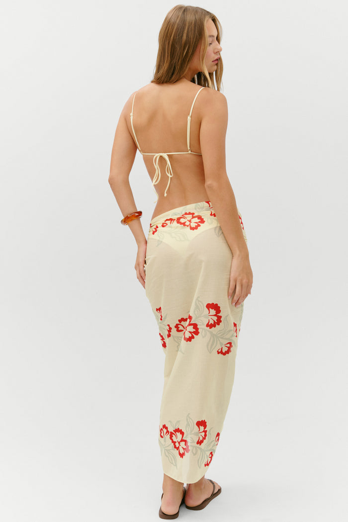 Alessia Cotton Sarong - Hibiscus Beach