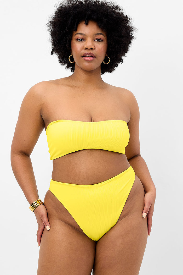 Anne Plissé Full Coverage Bikini Bottom Pina Colada XL