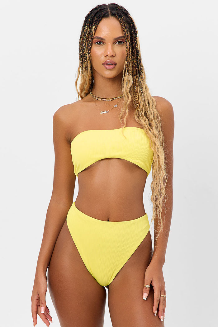 Anne Plissé Full Coverage Bikini Bottom Pina Colada