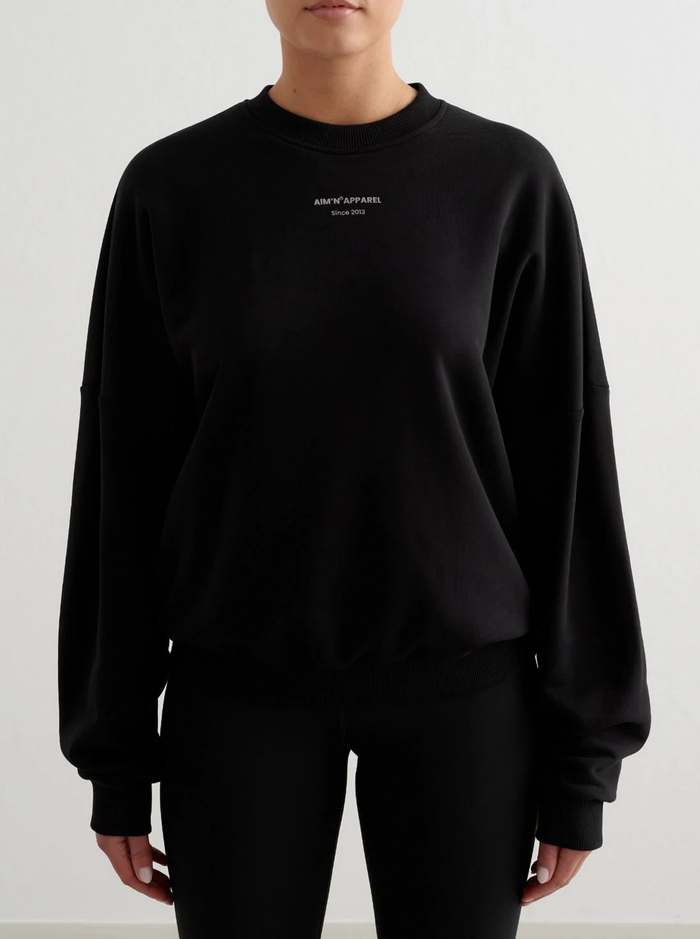 Apparel Terry Sweatshirt in Black