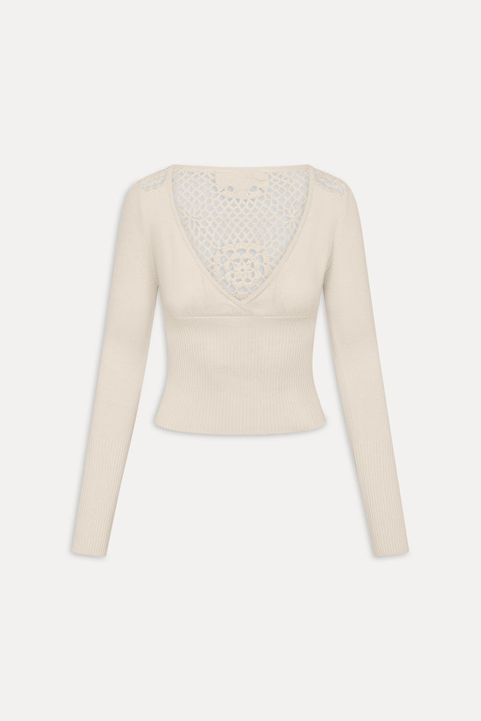 Arlo Crochet Knit Shirt - Bunny