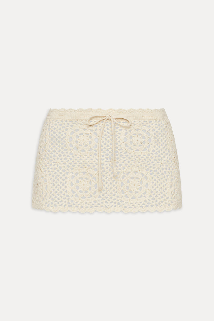 Arlo Crochet Mini Skirt - Bunny
