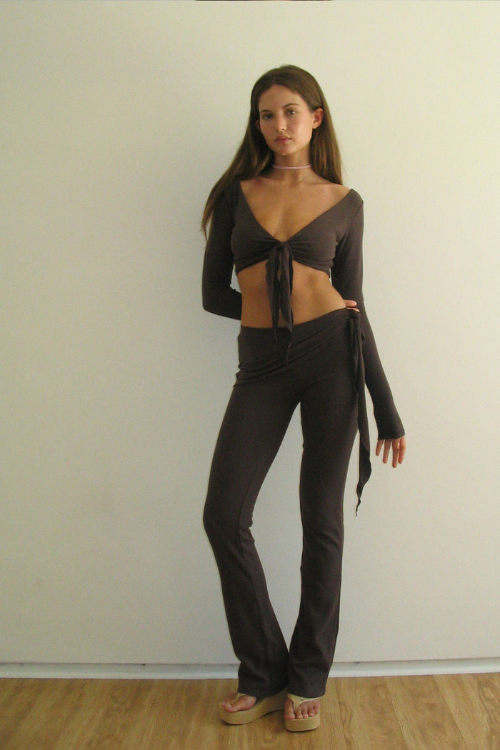 Astrid Low Rise Flare Legging Creme Brulee
