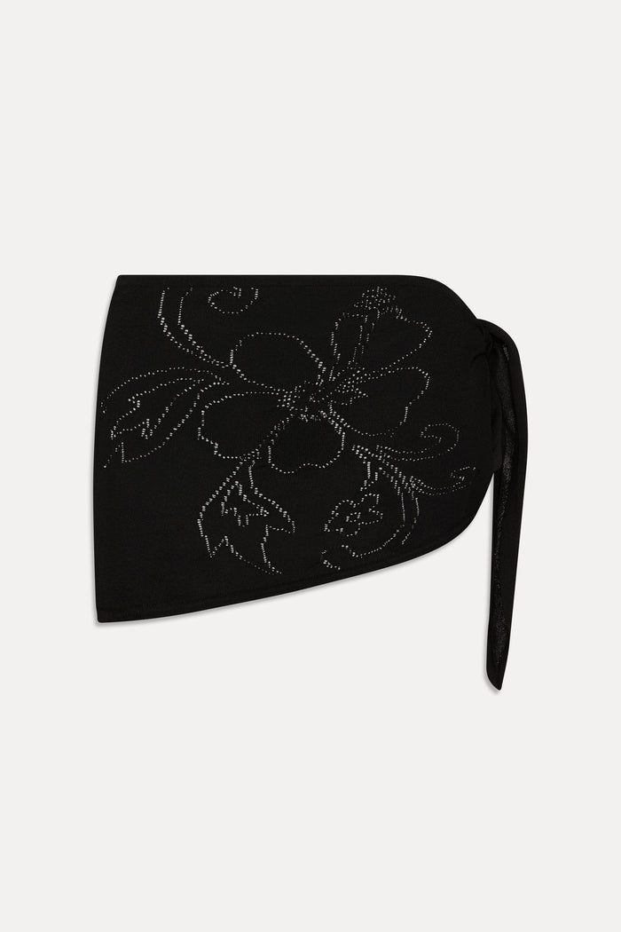 Atlas Knit Mini Skirt - Black