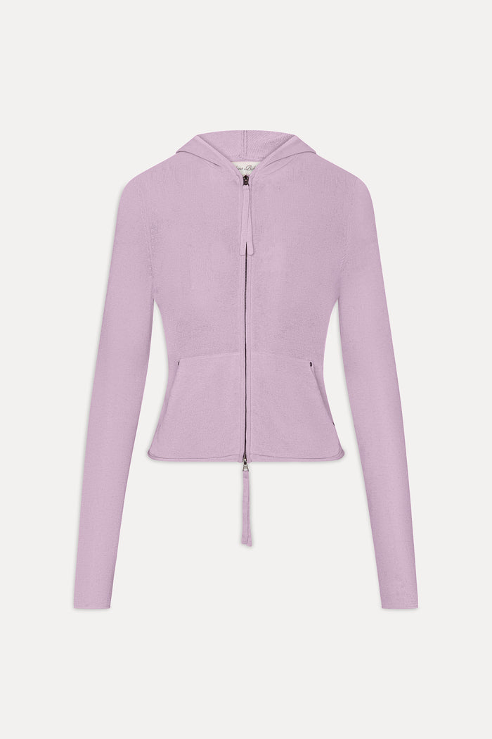 Atlas Zip Up Hoodie - Pink Cloud