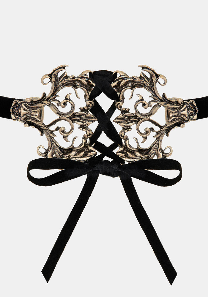 Aurelium Ornate Ribbon Choker