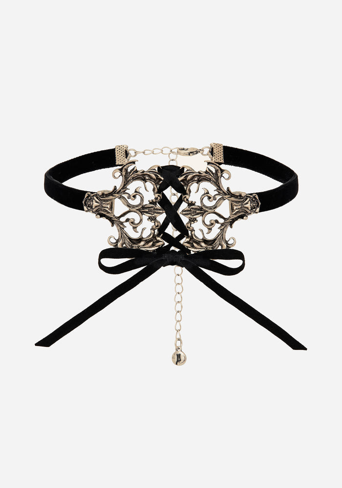 Aurelium Ornate Ribbon Choker