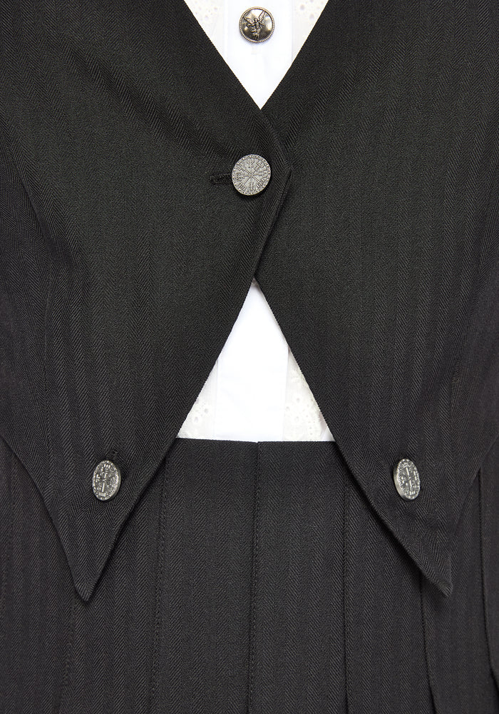 Aveline Waistcoat Pleated Mini Dress