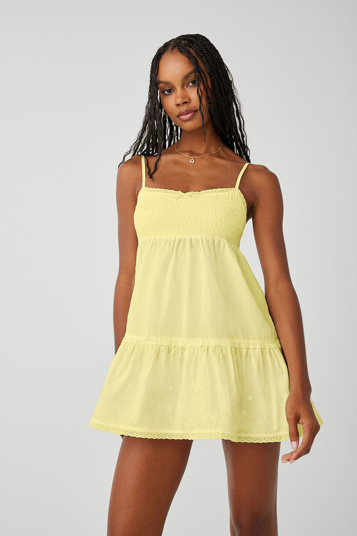 Baby Embroidered Mini Dress Honey Butter