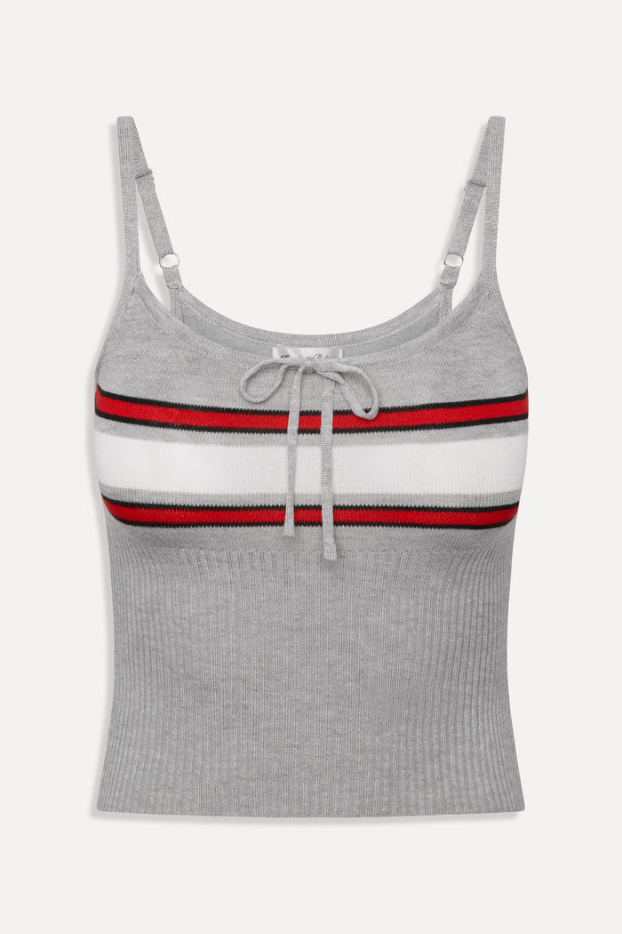 Barrymore Knit Tank Top - Mochi Stripe