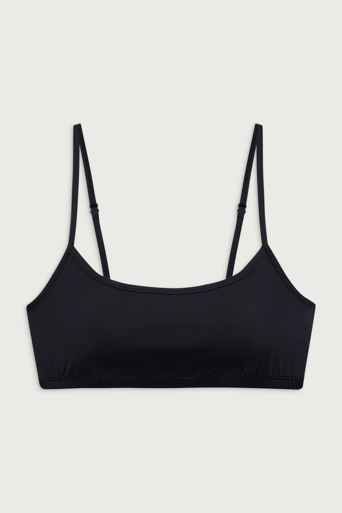 Bay view bralette bikini top black