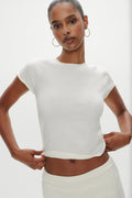 Baylee Knit Tee -  Soft Vanilla
