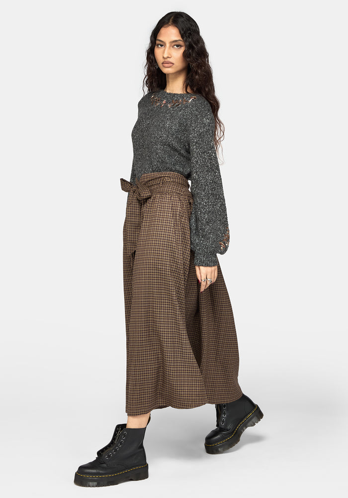Beatrix Mushroom Embroidered Knit Sweater