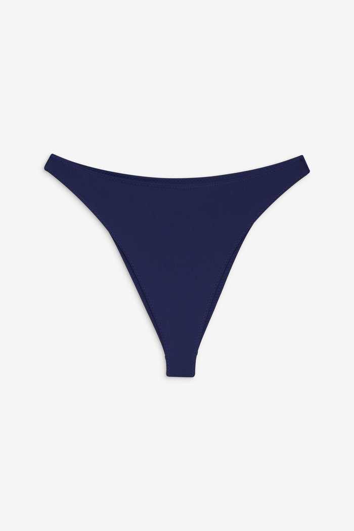 Beck High Waist Bikini Bottom Midnight Dip