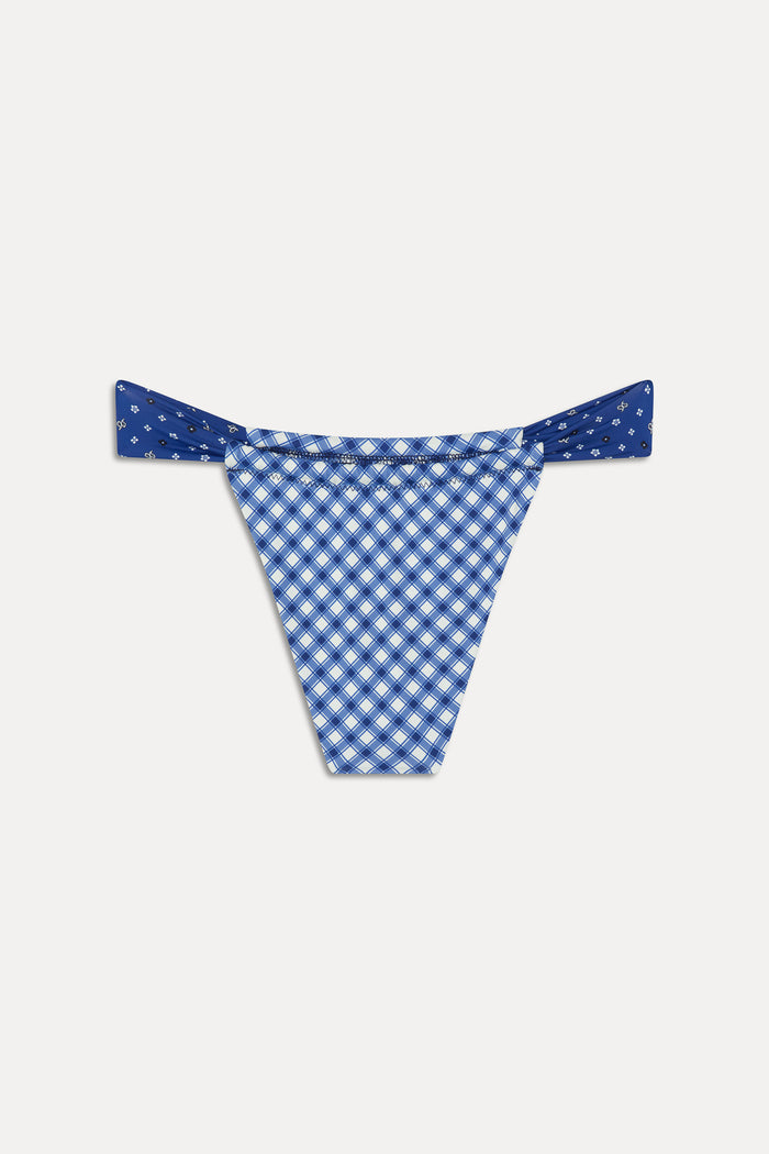 Beckett Micro Bikini Bottom - Starry Gingham