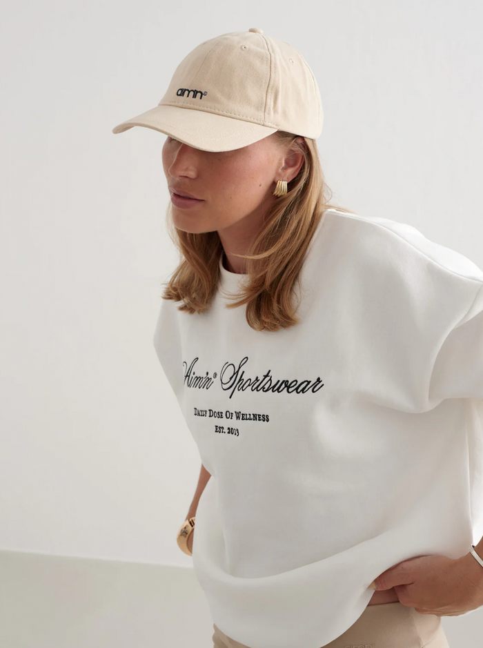Beige Small Logo Cap