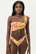 Bella Peace Terry Bandeau One Shoulder Top