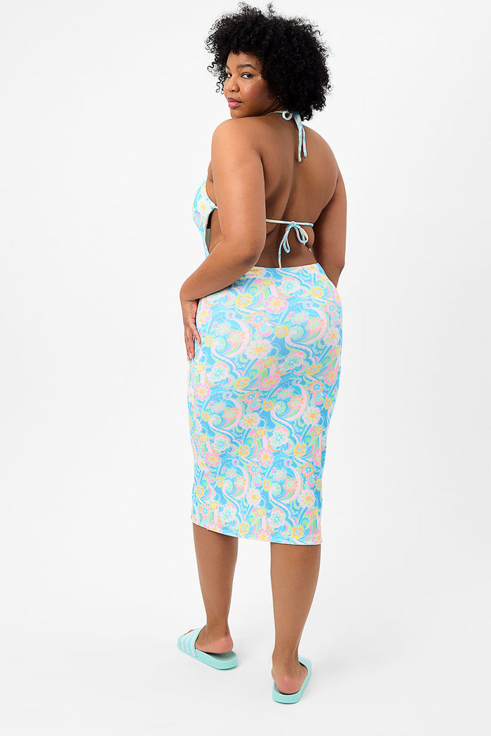 Benatar Terry Halter Dress Sunshower