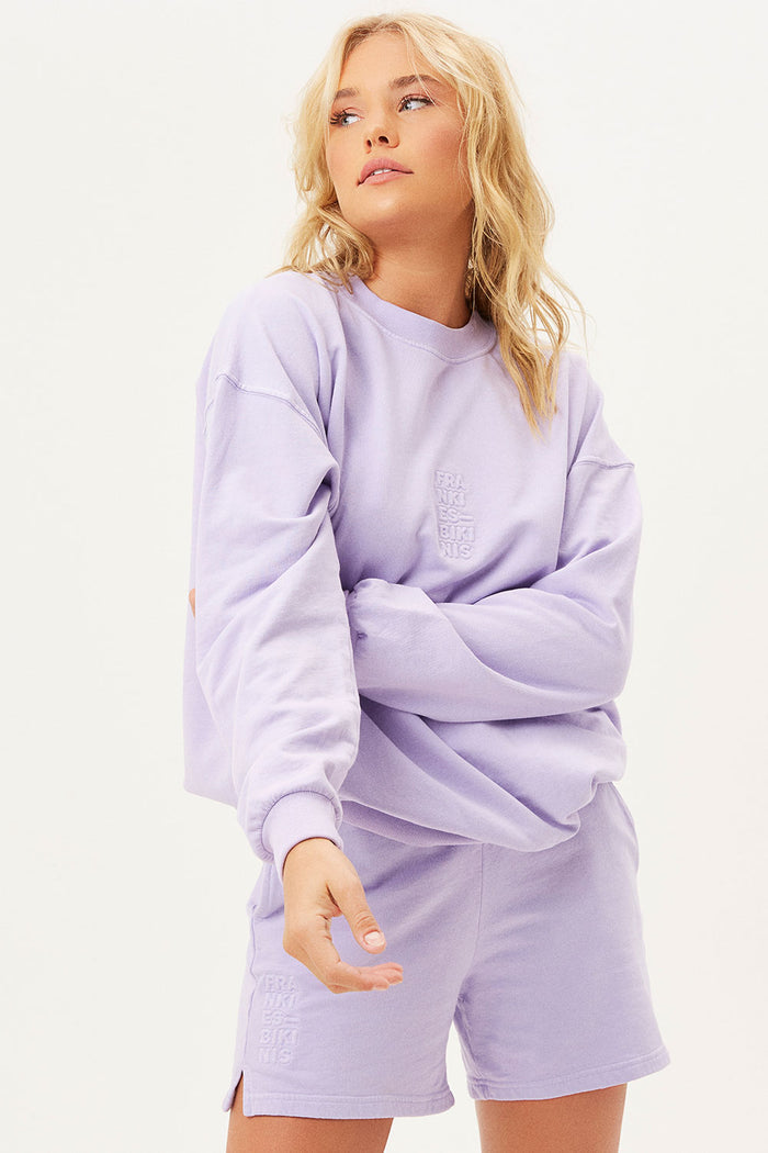 Bennie Lilac Oversized Crewneck Sweatshirt