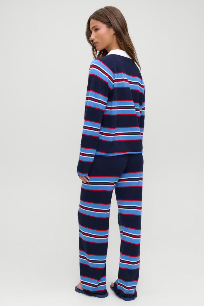 Benson Cashmere Rugby Sweater - Rugby Stripe