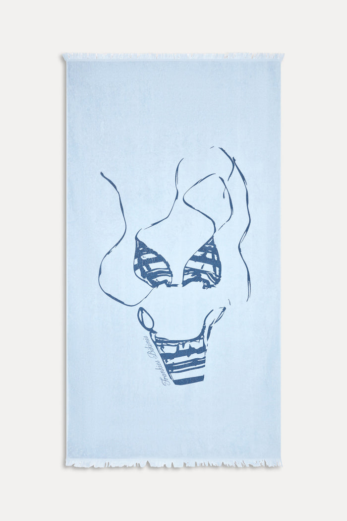 Bikini Cotton Terry Towel - Beach Day