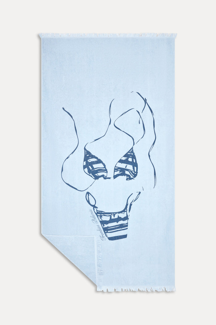 Bikini Cotton Terry Towel - Beach Day