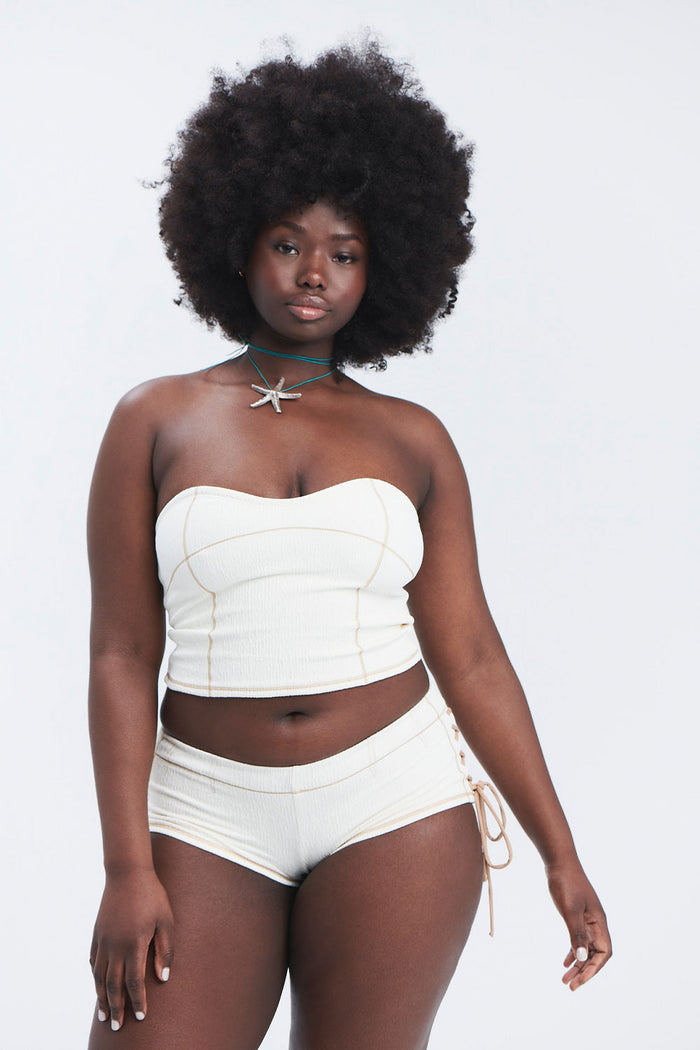 Blue Crush Full Coverage Boy Short Sandstorm