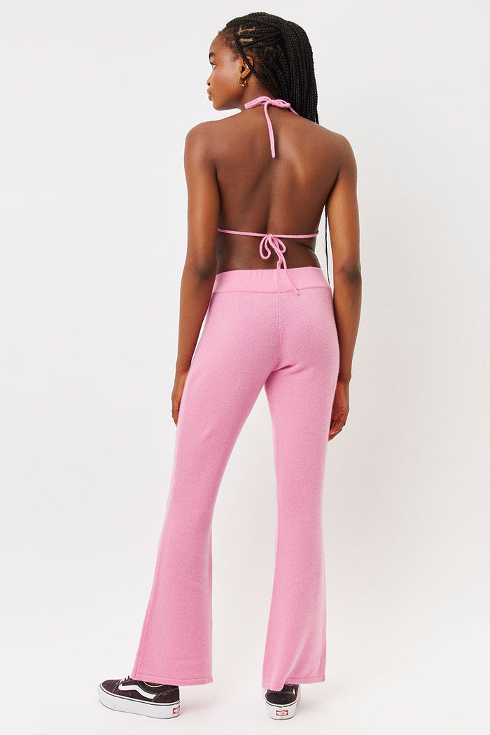 boardwalk rose pink cashmere bralette