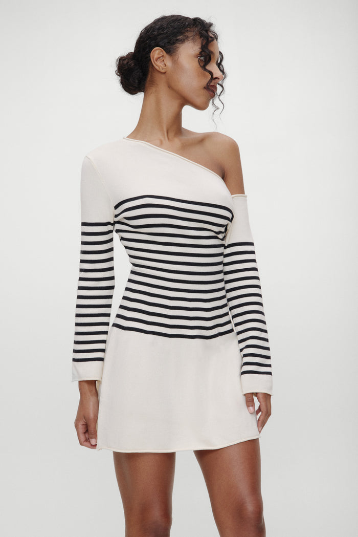 Boardwalk Knit Mini Dress Ivory