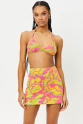 Boardwalk Peace Terry Bra Top