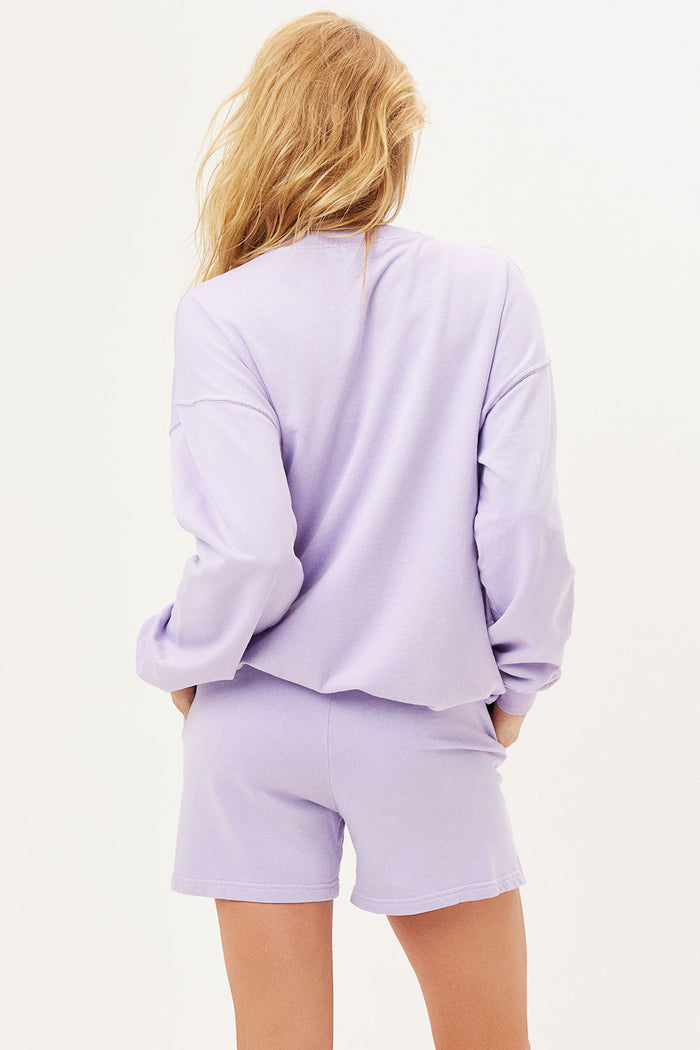 Burl Lilac High Waist Elastic Band Sweatshort