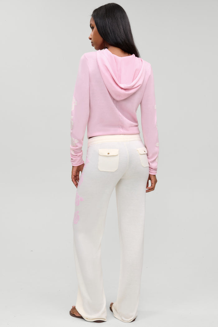 Calvin Knit Lounge Pant - White Bloom