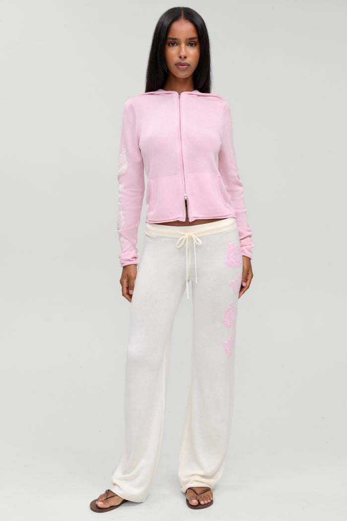 Calvin Knit Lounge Pant - White Bloom