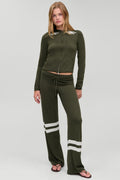 Calvin Knit Zip Up Hoodie - Alpine Flower