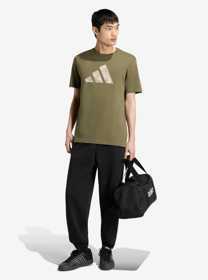 Camo Three Bar Logo Graphic T-Shirt