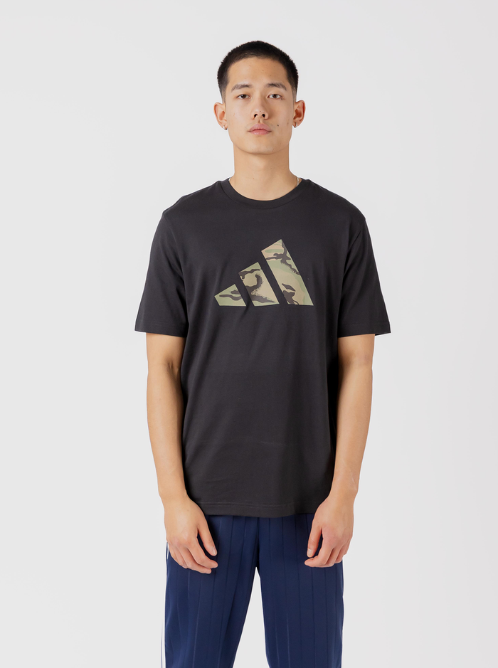 Camo Three Bar Logo Graphic T-Shirt