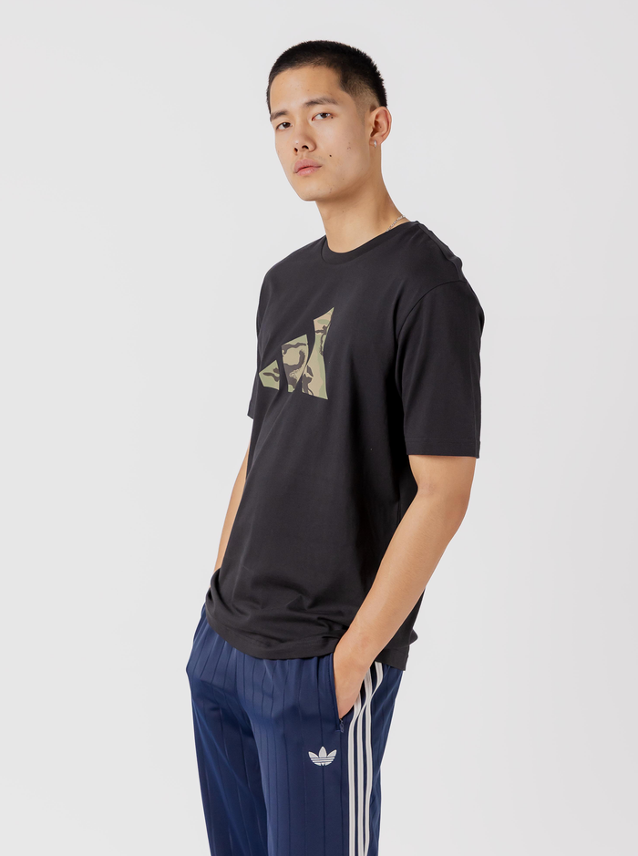 Camo Three Bar Logo Graphic T-Shirt