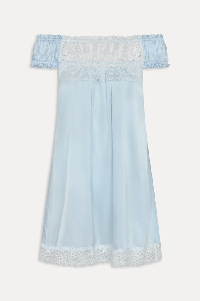 Carlisle Silk Babydoll Dress - Beach Club