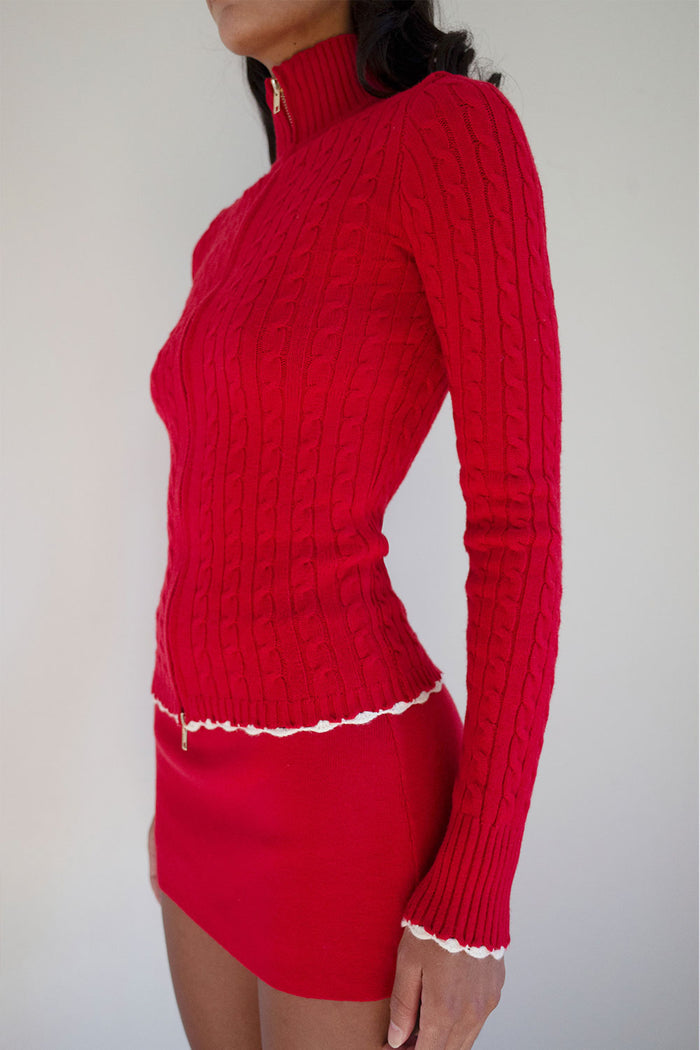 Carter Cable Knit Sweater Heartstrings