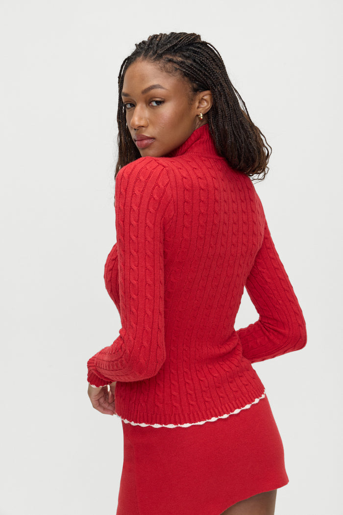 Carter Cable Knit Sweater Heartstrings