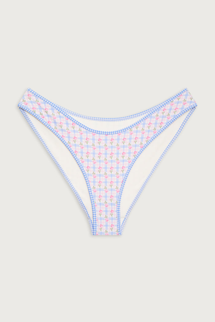 Catalina full coverage bikini bottom rose picnic