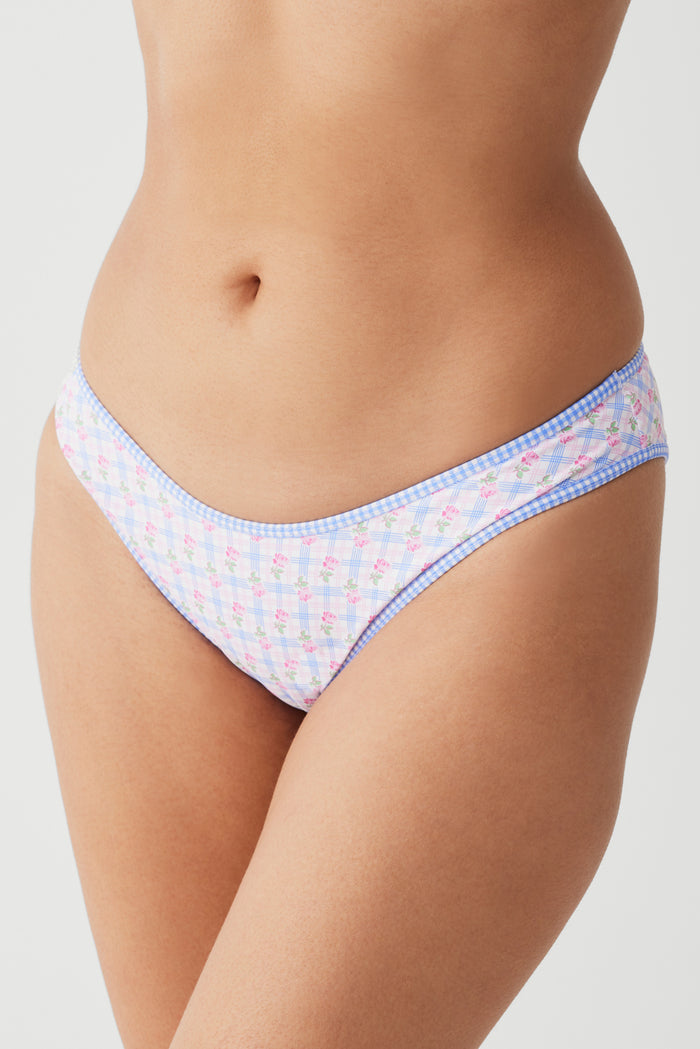 Catalina full coverage bikini bottom rose picnic