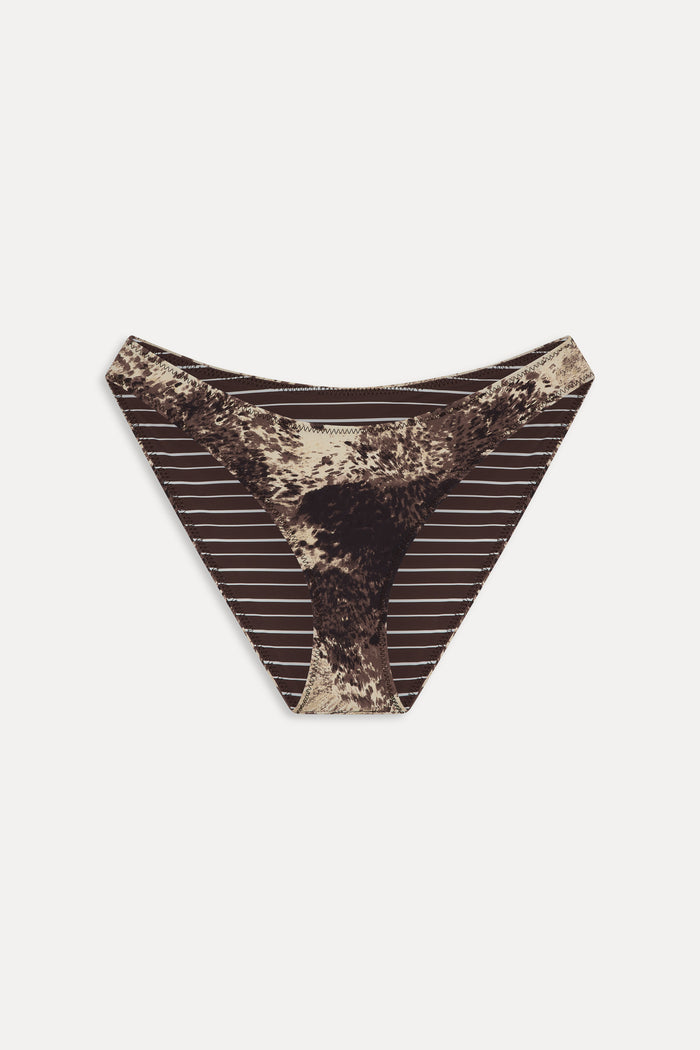 Catalina Reversible Bikini Bottom - Saddle Up