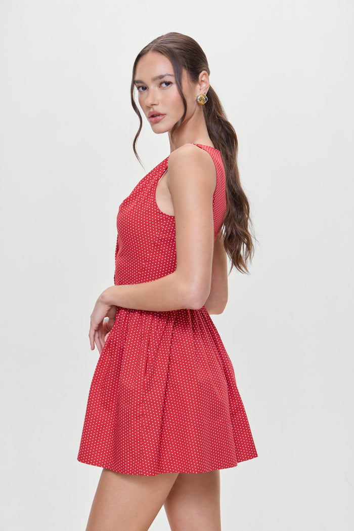 Charlotte Corset Mini Dress Ladybug