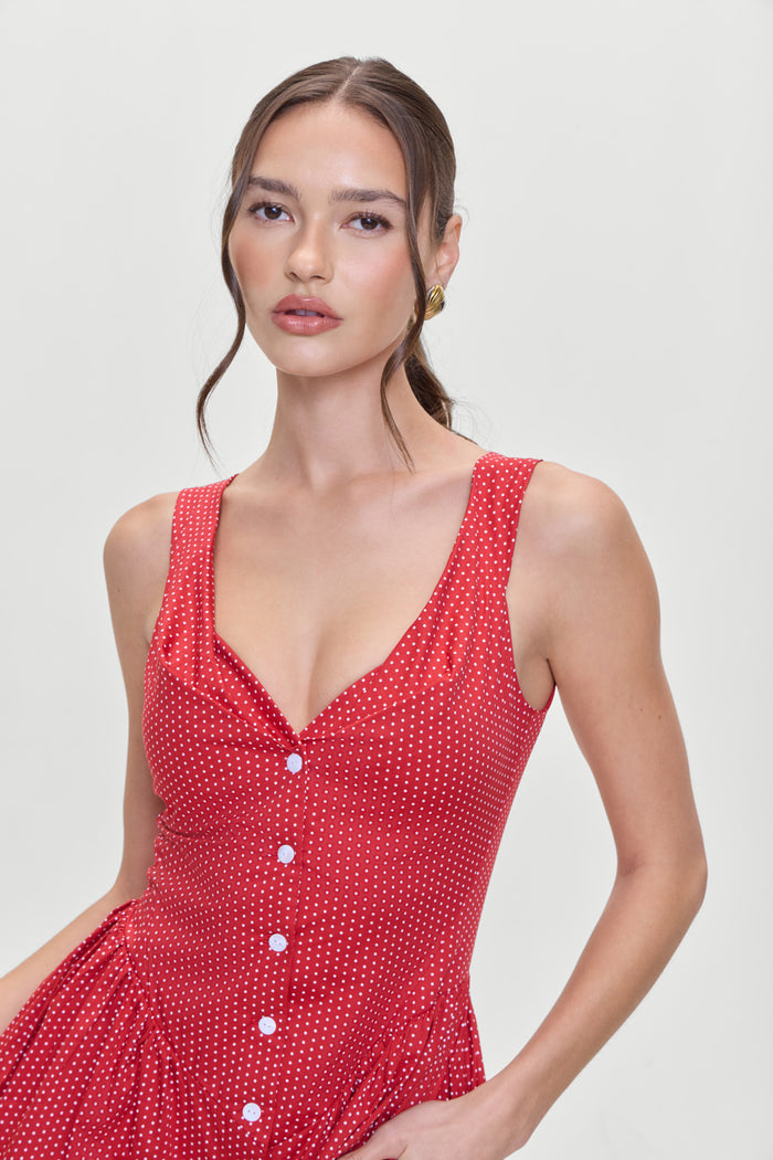 Charlotte Corset Mini Dress Ladybug